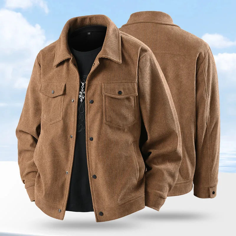 Men's slim fit casual coat in a Lycra and Vinylon blend, available in black, coffee, green, and white.