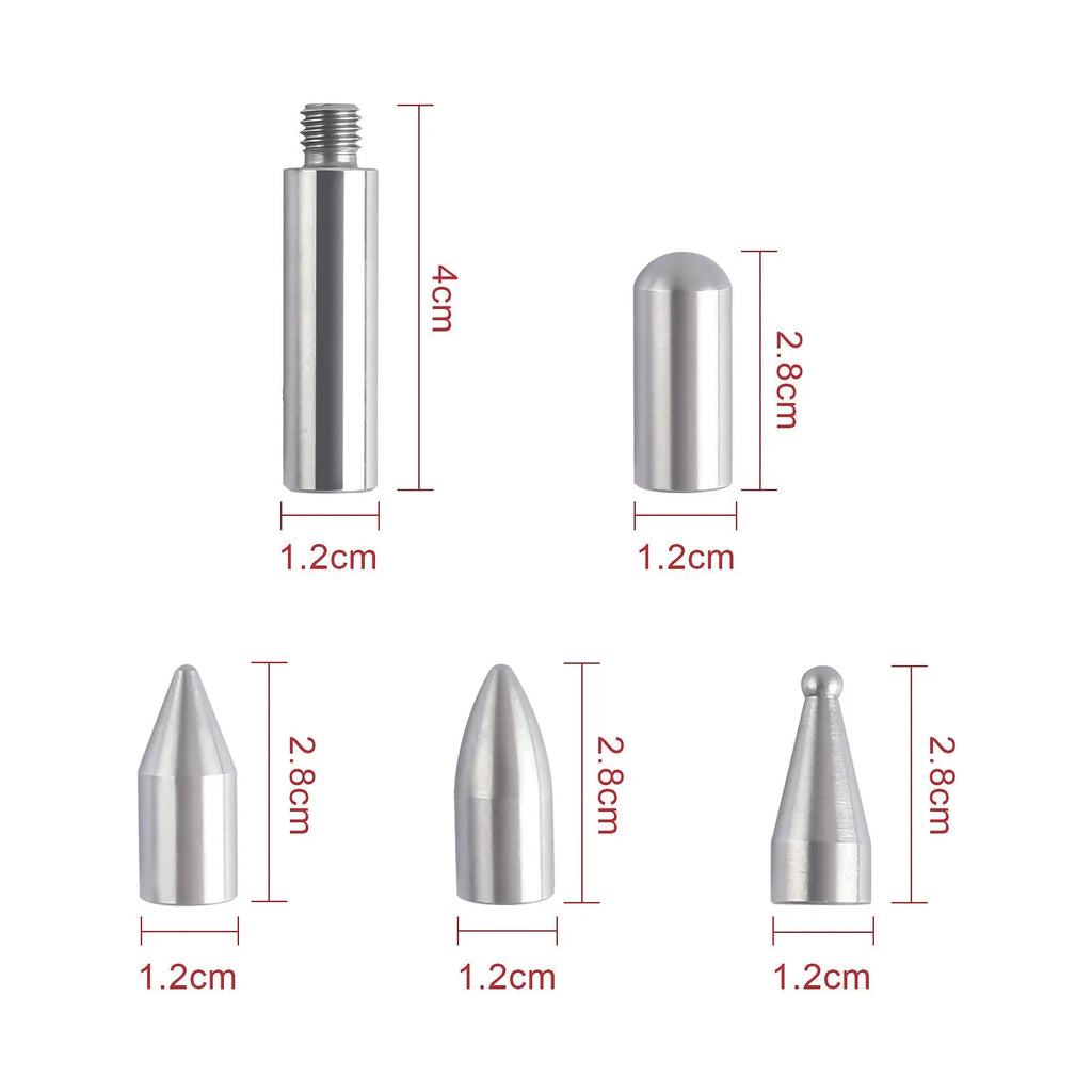 Three-piece alloy steel car dent repair tool set with hook and crowbar designs