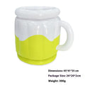 Bright yellow inflatable ice bucket made from eco-friendly PVC for outdoor parties and camping.