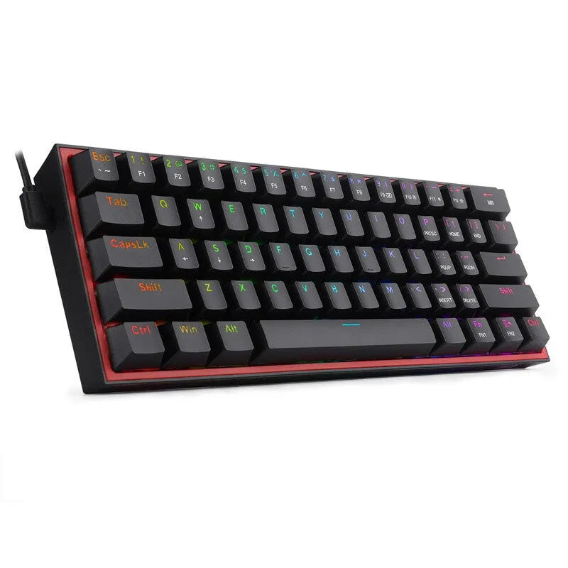 K617 RGB mechanical keyboard with white pink colour scheme showing backlit keys and multimedia function buttons