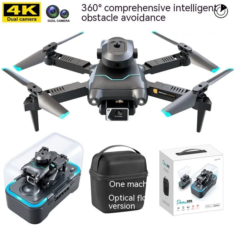 Black S96 four-axis drone with obstacle avoidance for aerial photography training
