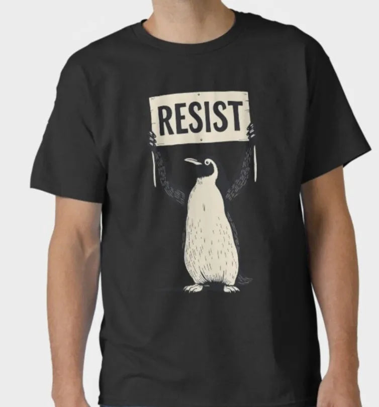 Loose fit cotton T-shirt in black, green or white on a hanger