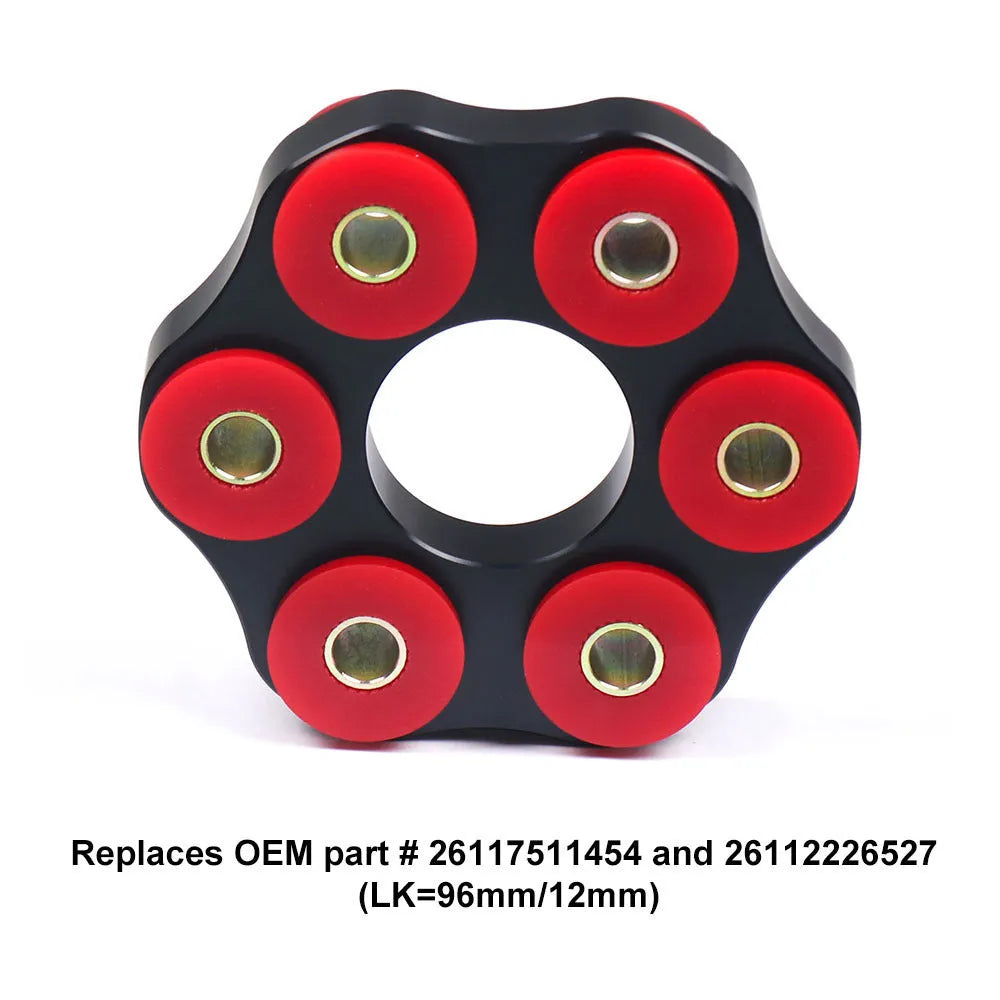 Red polyurethane aluminium BMW drive shaft connecting plate bracket for E46 E36 E30 M3 models