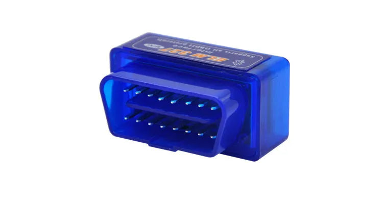Bluetooth OBD2 auto fault detector with ELM327 chipset for vehicle diagnostics