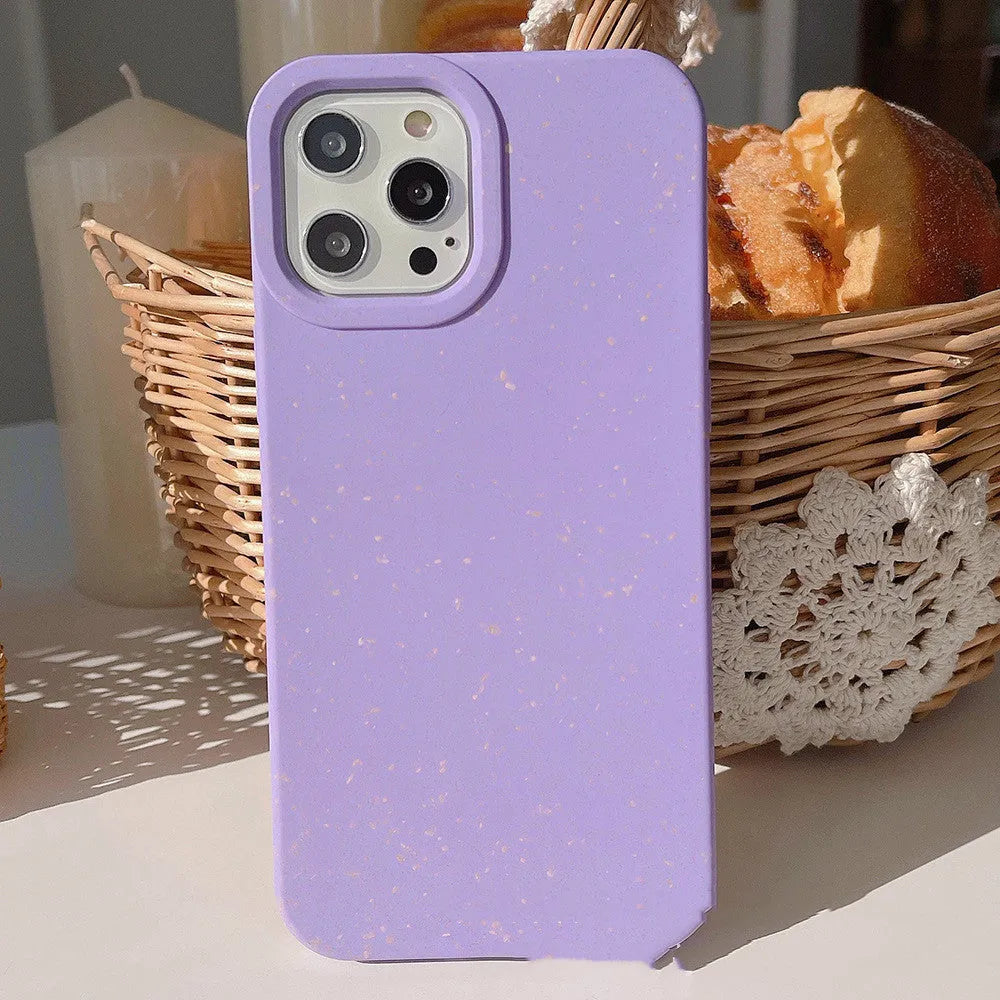 Wheat straw fibre iPhone case in seven colour options for iPhone 11 to 14 Pro Max models