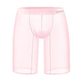 Men's solid colour mesh shorts with seamless construction and a hip-lifting fit, shown in black.