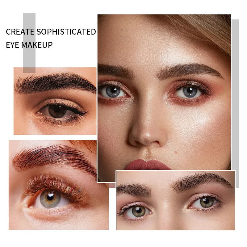 Eyebrow glue for natural shaping with one-brush application in pink or white colour options