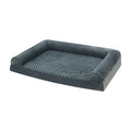 Light grey cloth dog kennel for large dogs showing enclosed design and size scale.