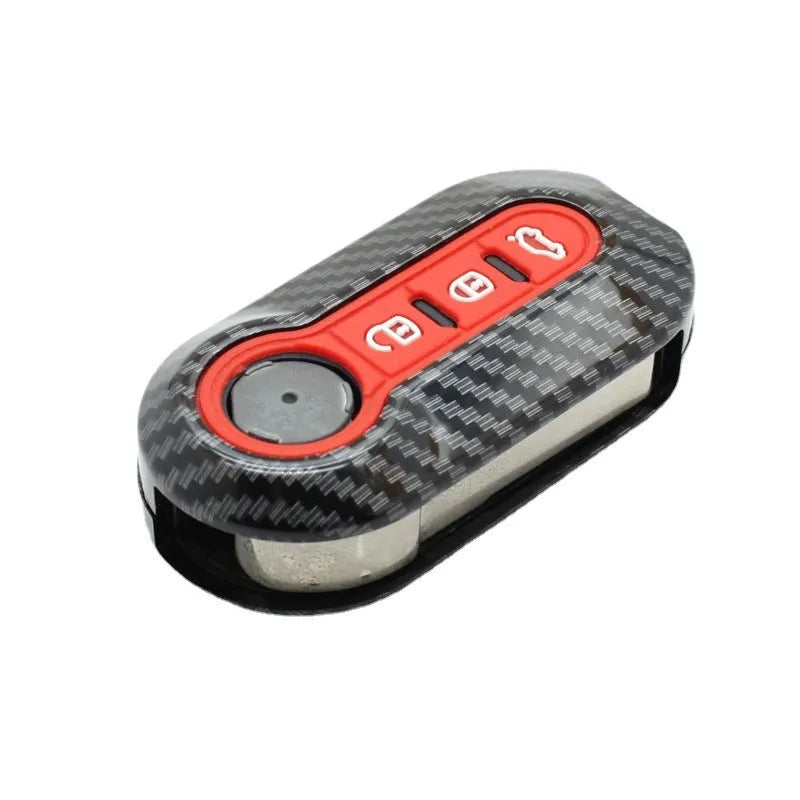 Fiat 500 Boyue Ottimo Viaggio ABS plastic remote key case in black red dark blue colours