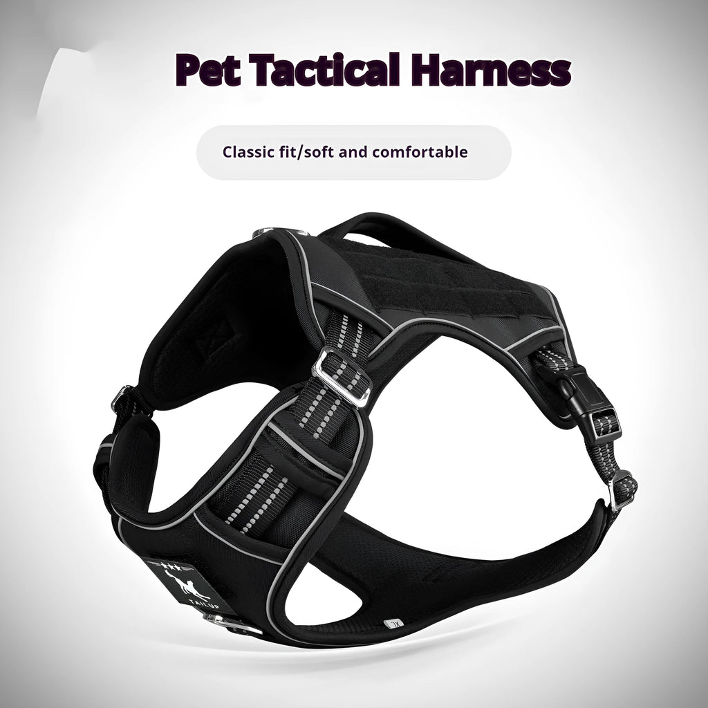 Tactical dog chest strap made from Oxford cloth in olive green colour for working canines