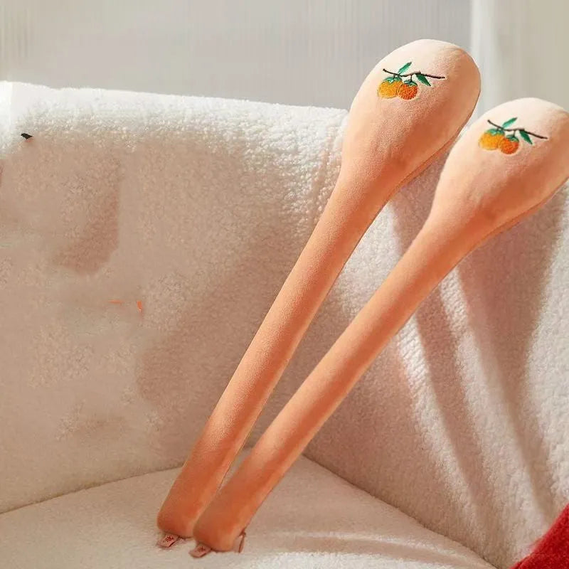 48 cm long manual massage stick with zipper closure and meridian flap persimmon wishful design