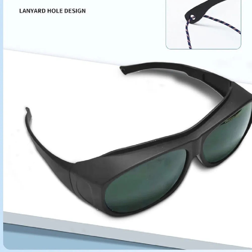 Protective welding goggles with photon skin rejuvenation features and laser protection
