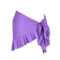 Women's single-shoulder suspender tube top one-piece swimsuit with high-waisted design in solid colours
