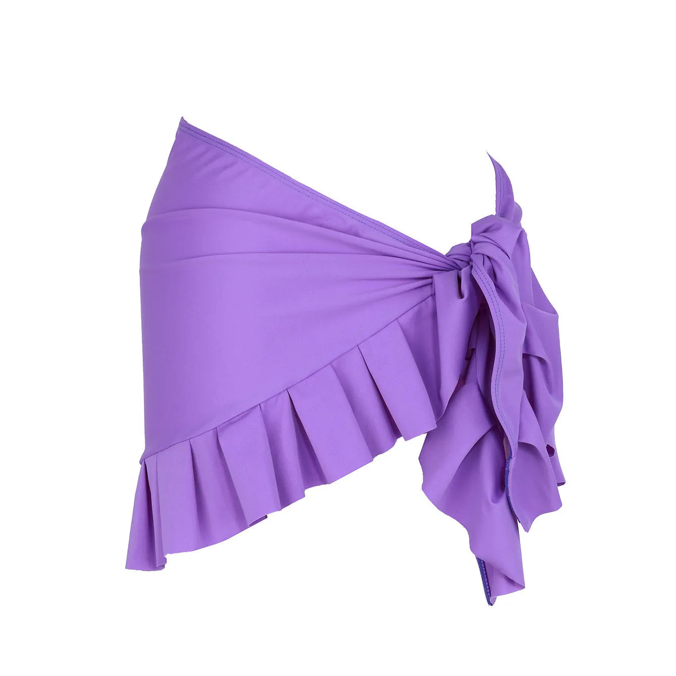 Women's single-shoulder suspender tube top one-piece swimsuit with high-waisted design in solid colours