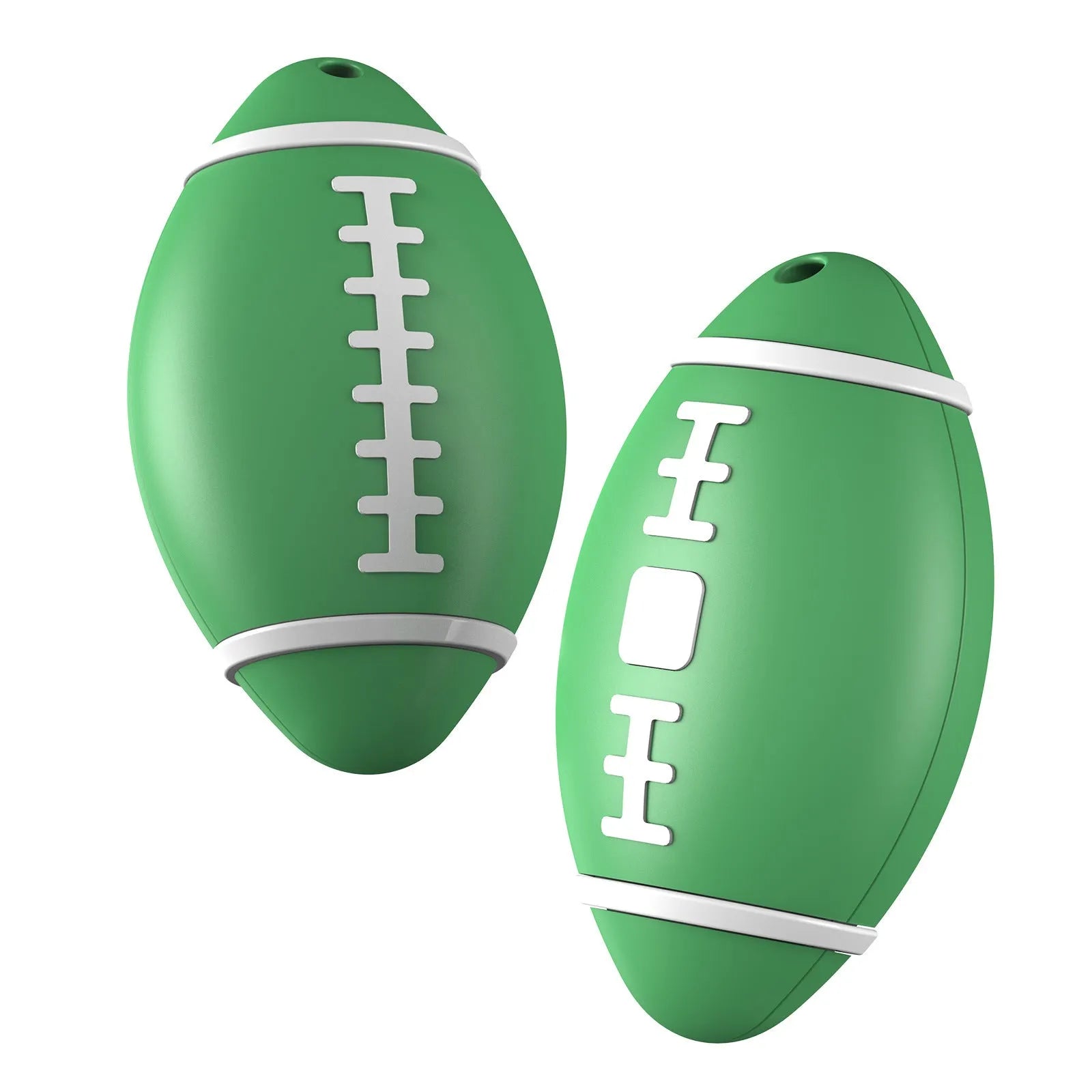 F06 Rugby electronic anti-loss alarm device in black, brown, or green with 31.8mm diameter ABS housing