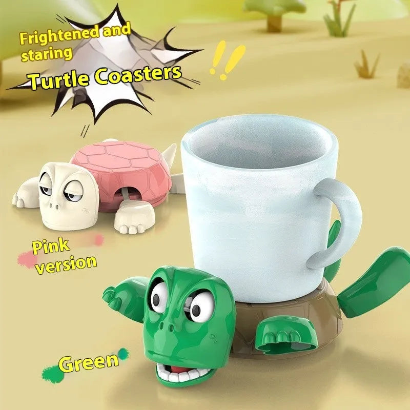ABS plastic coaster for hot drink heat insulation in light green, dark green, wheat starch, or yellow colour.