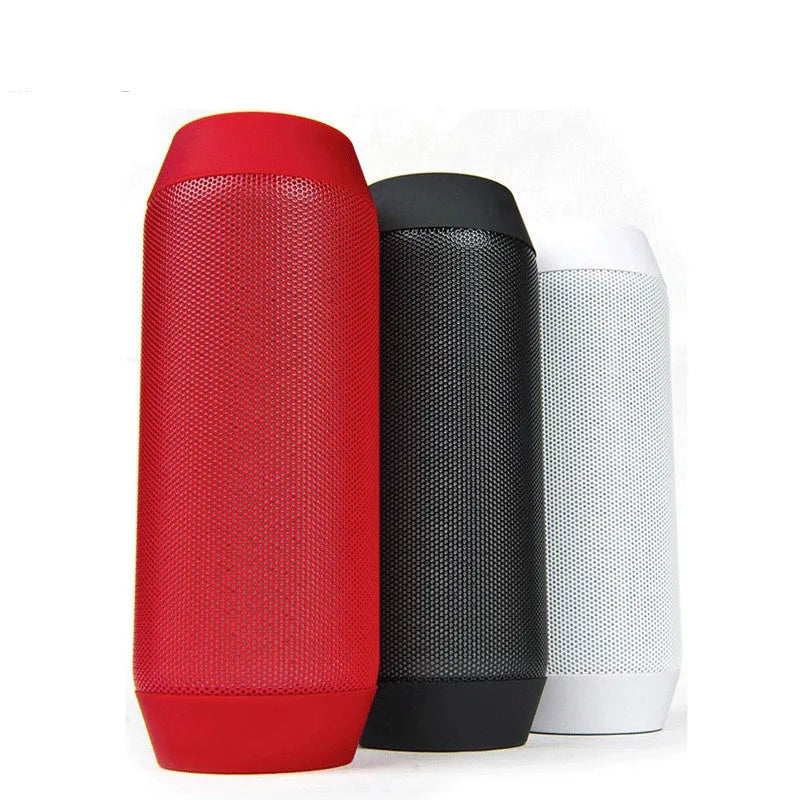 Mini black Bluetooth speaker with colourful RGB LED lights displaying on sides