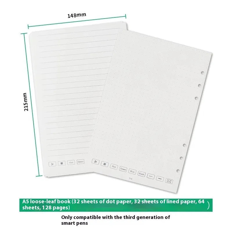 Loose spiral notebook filling paper with zodiac forest pages and multiple refill types for 6-hole systems