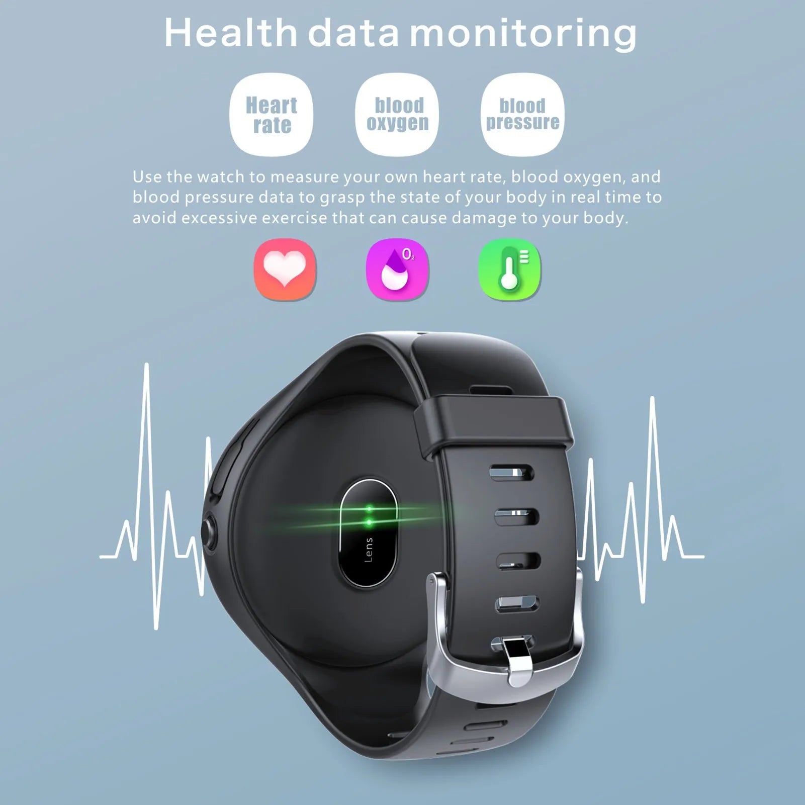 Black detachable smart watch and Bluetooth headset combo for fitness tracking and calls