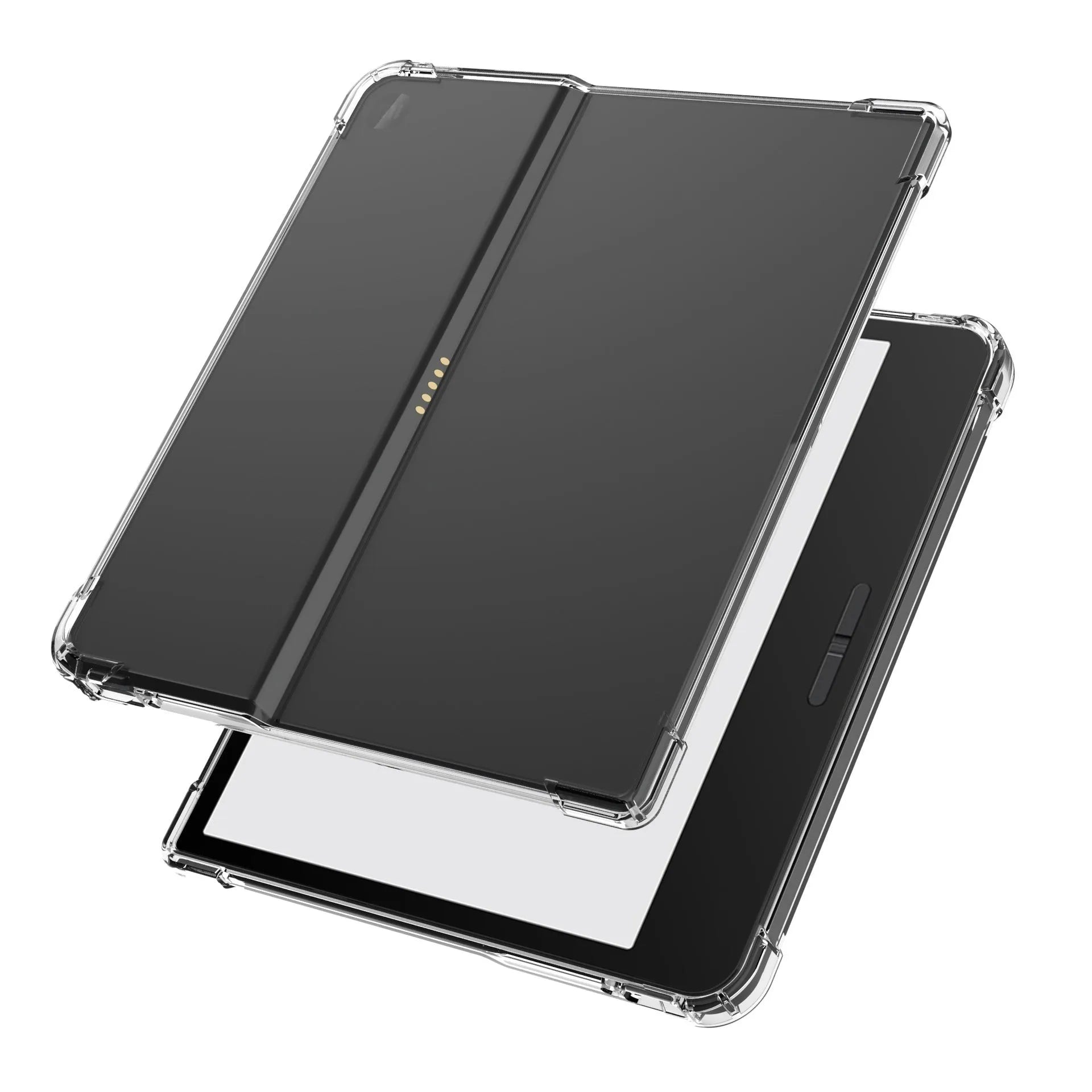 Transparent airbag protective phone case for 7-inch Xiaomi devices showing shockproof TPU construction