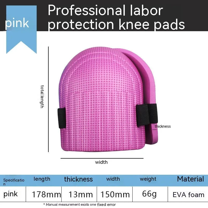 Foam kneecap kneepads with thick EVA padding for work protection in multiple colour options