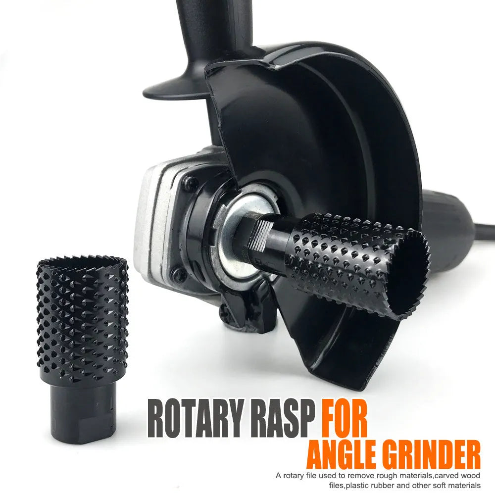 Spherical angle grinder grinding head tool with M10 and M14 thread compatibility for woodworking applications