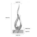 Resin festival high-rise ornament in bright gold finish with modern simplicity design