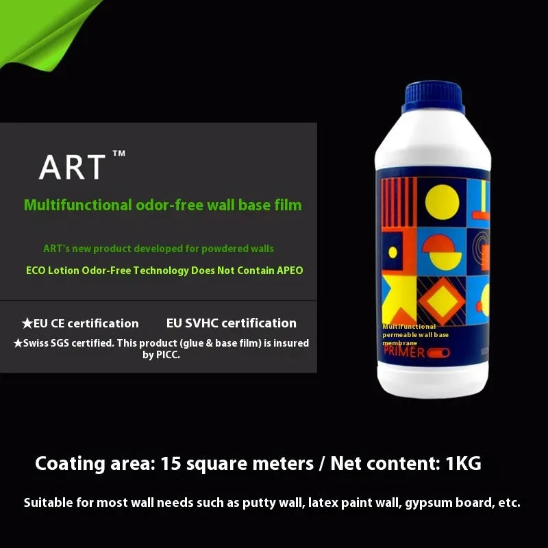 Formaldehyde-free glutinous rice wallpaper glue E in 3-roll pack with clean smell adhesive