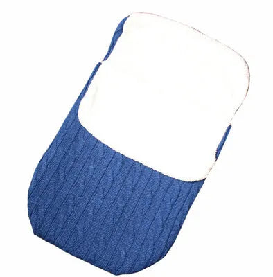 Baby stroller sleeping bag with thick filling in envelope design, shown in beige colour.