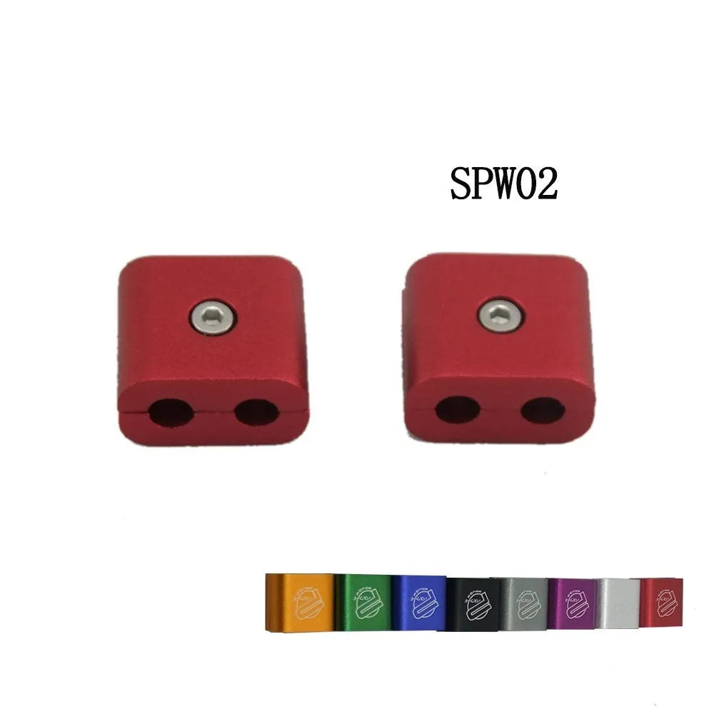Three-piece zinc alloy car modification fastening clamp in multiple colours
