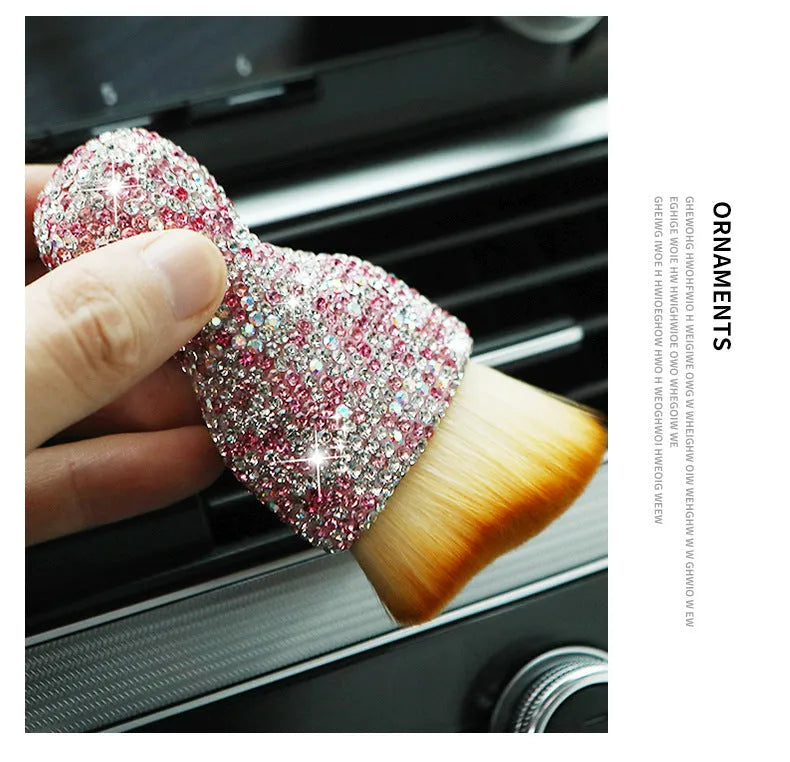 Soft PVC car interior cleaning brush for dust removal with 10cm length