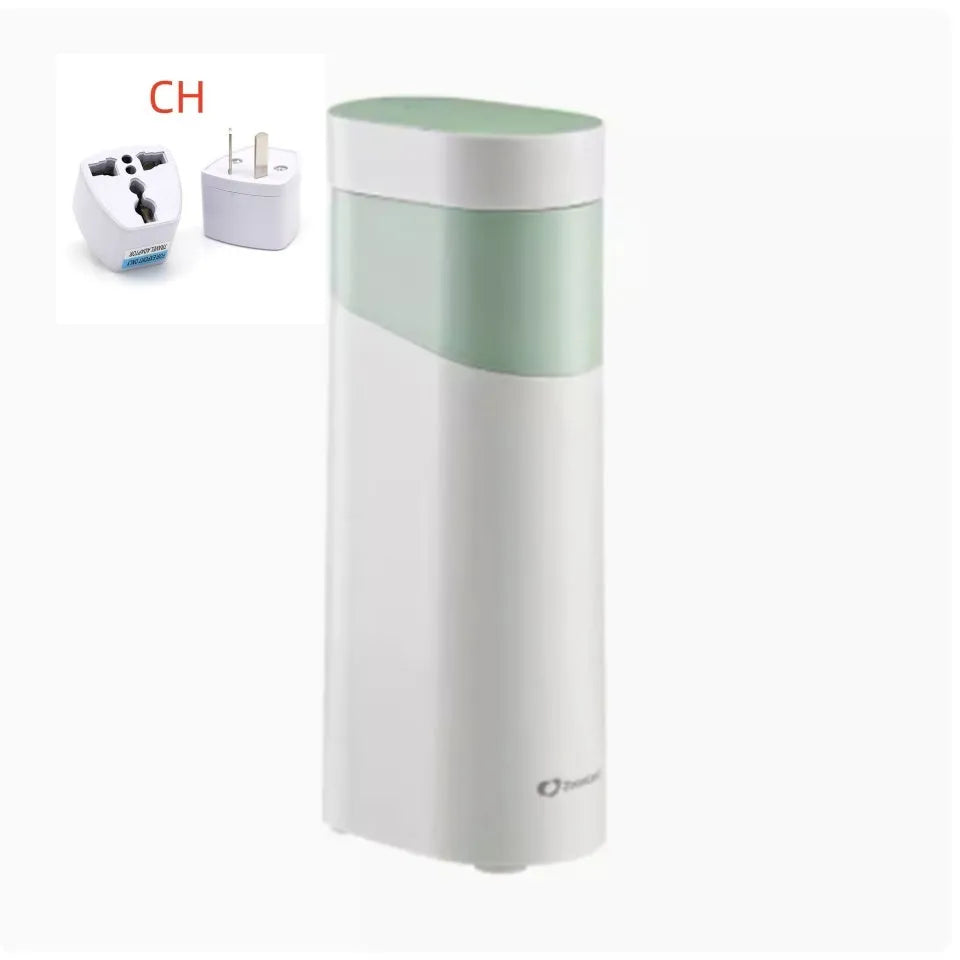 Desktop instant water dispenser with temperature control settings and compact design