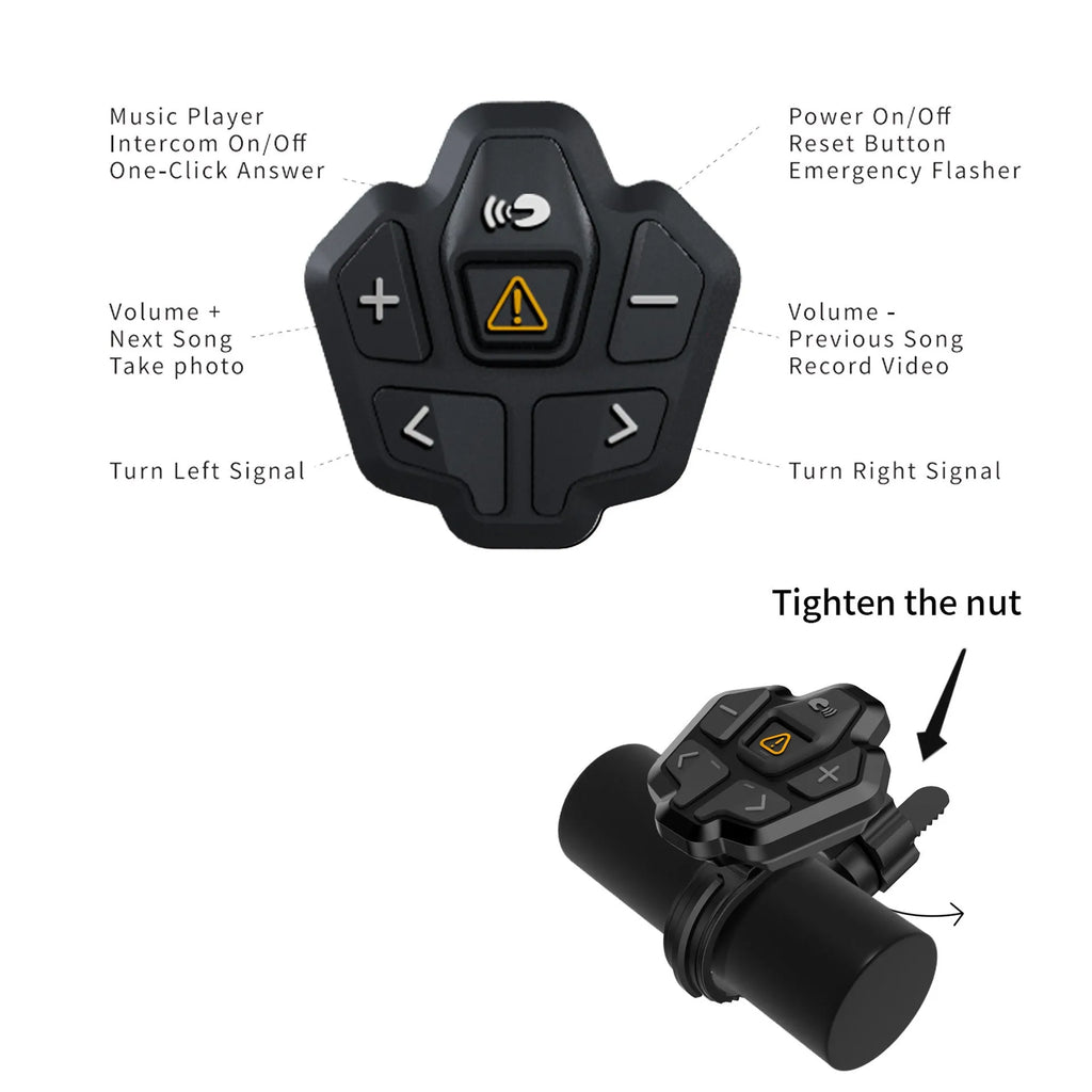 Black and grey smart cycling helmet with integrated LED warning lights on rear and Bluetooth connectivity
