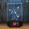 Blue dolphin 3D LED night light on a table with remote control