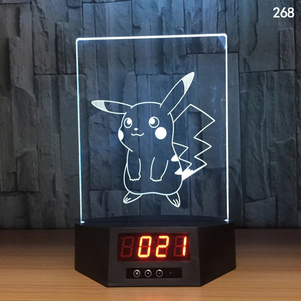 Blue dolphin 3D LED night light on a table with remote control
