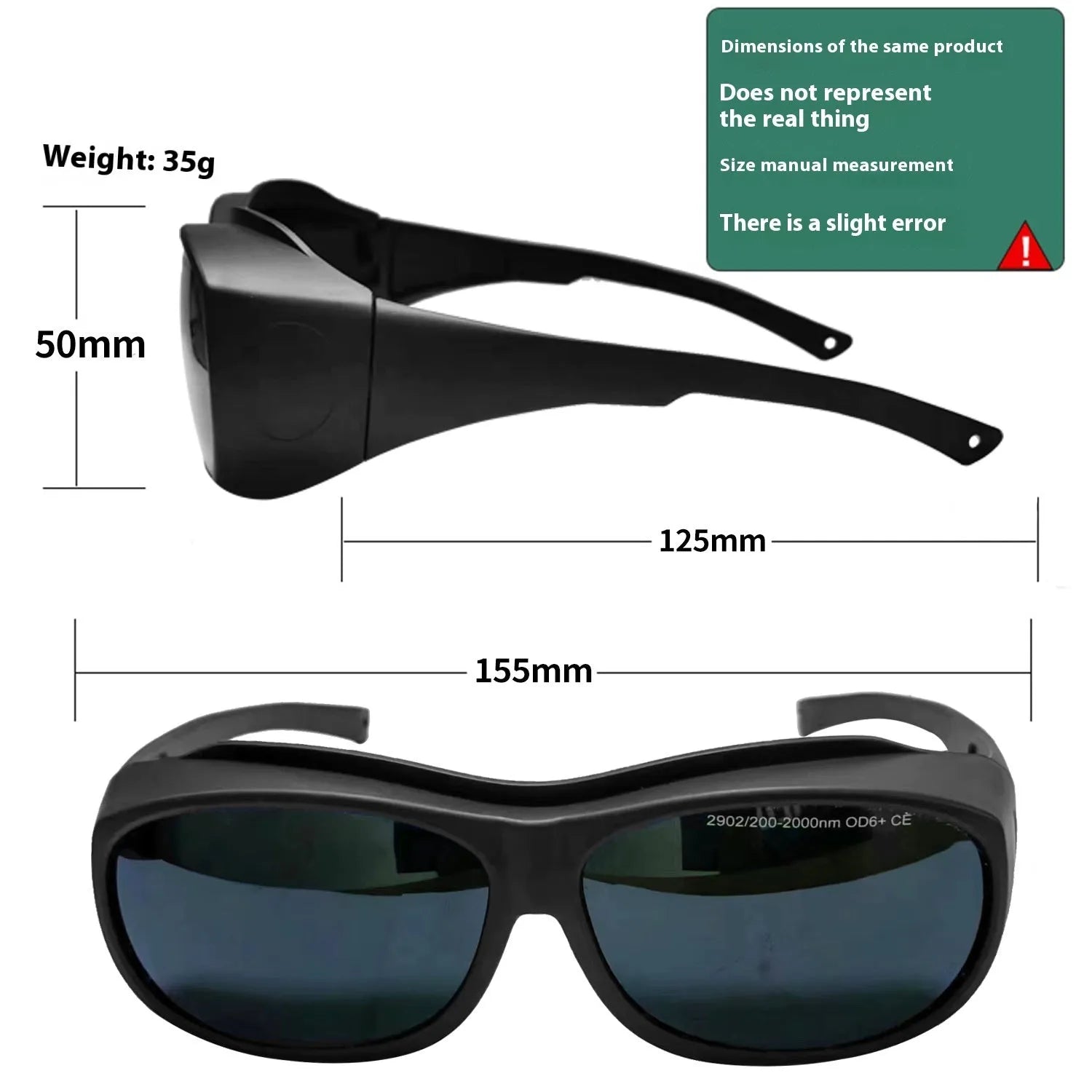 Protective welding goggles with photon skin rejuvenation features and laser protection