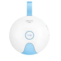 Blue portable UV-C baby bottle steriliser with USB charging cable