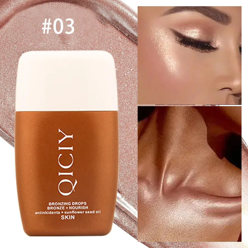 30ml face and body contour liquid bottle with brightening formula in four shade options