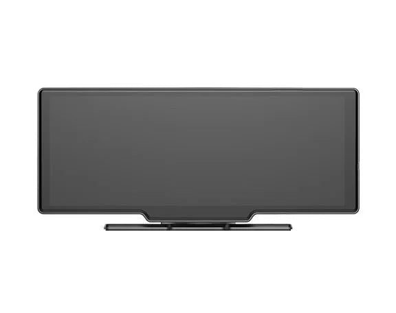 10-inch car smart screen touch display showing Apple CarPlay interface and driving recorder footage