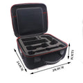 Black EVA hard shell game console storage bag for accessories organisation