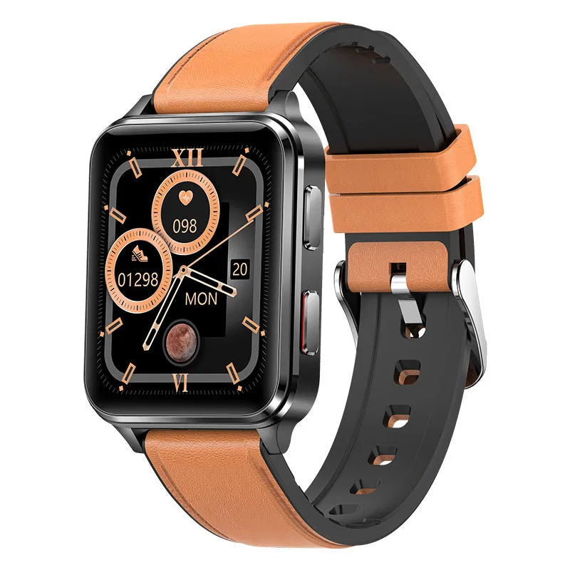 Air Type multi-sport watch with 1.70 inch screen on a blue silicone wristband