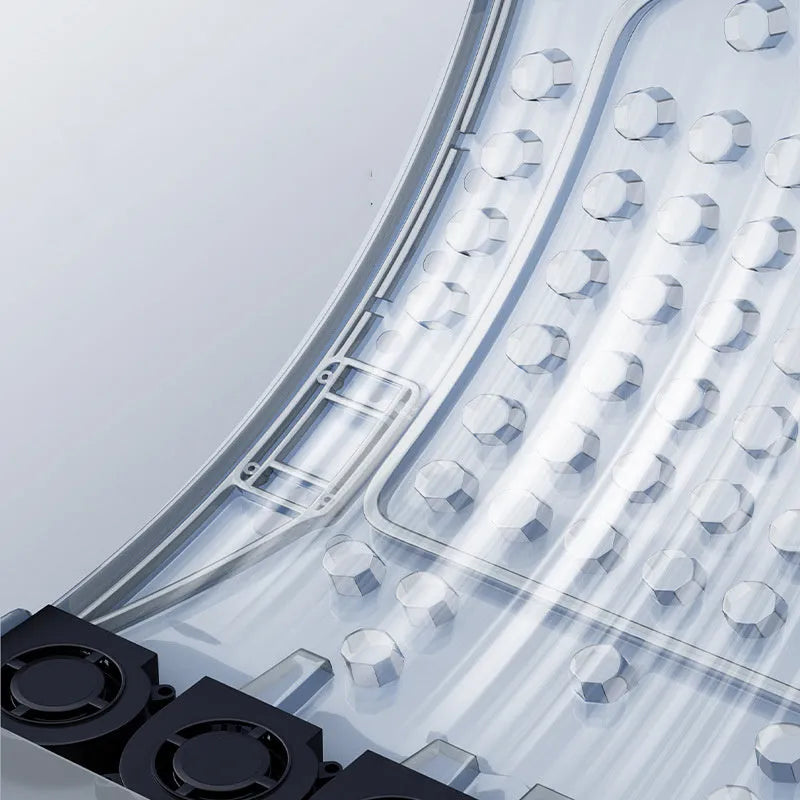 Single-seat car cooling pad with minimalist solid-colour design, shown in blue and black options.