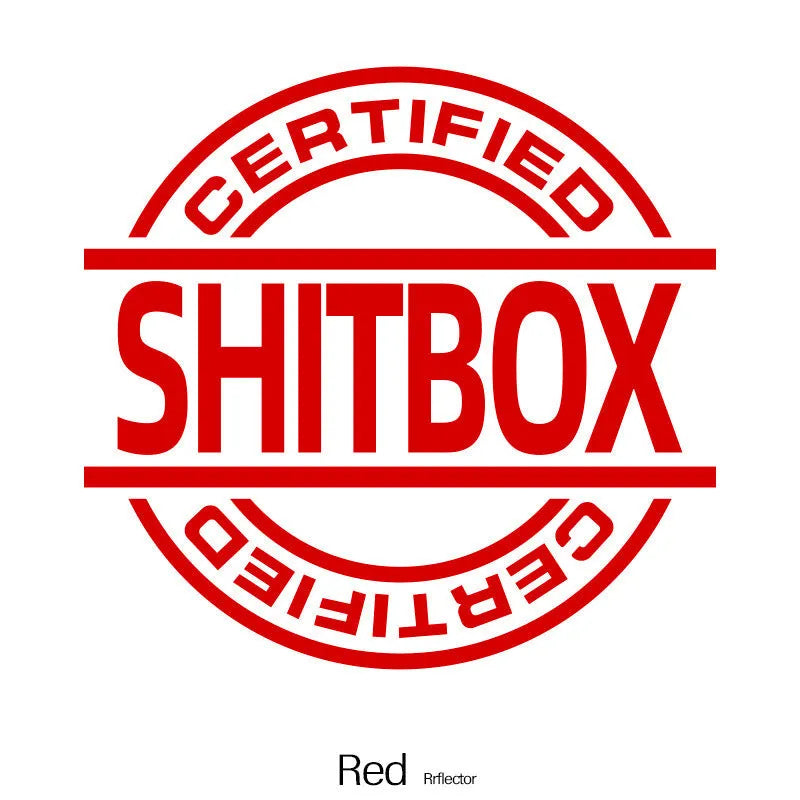 13x12cm vinyl car sticker in various colour options including glitter and metallic finishes