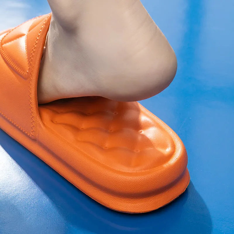 Non-slip EVA bathroom slippers with 3.5cm thick sole in multiple colour options