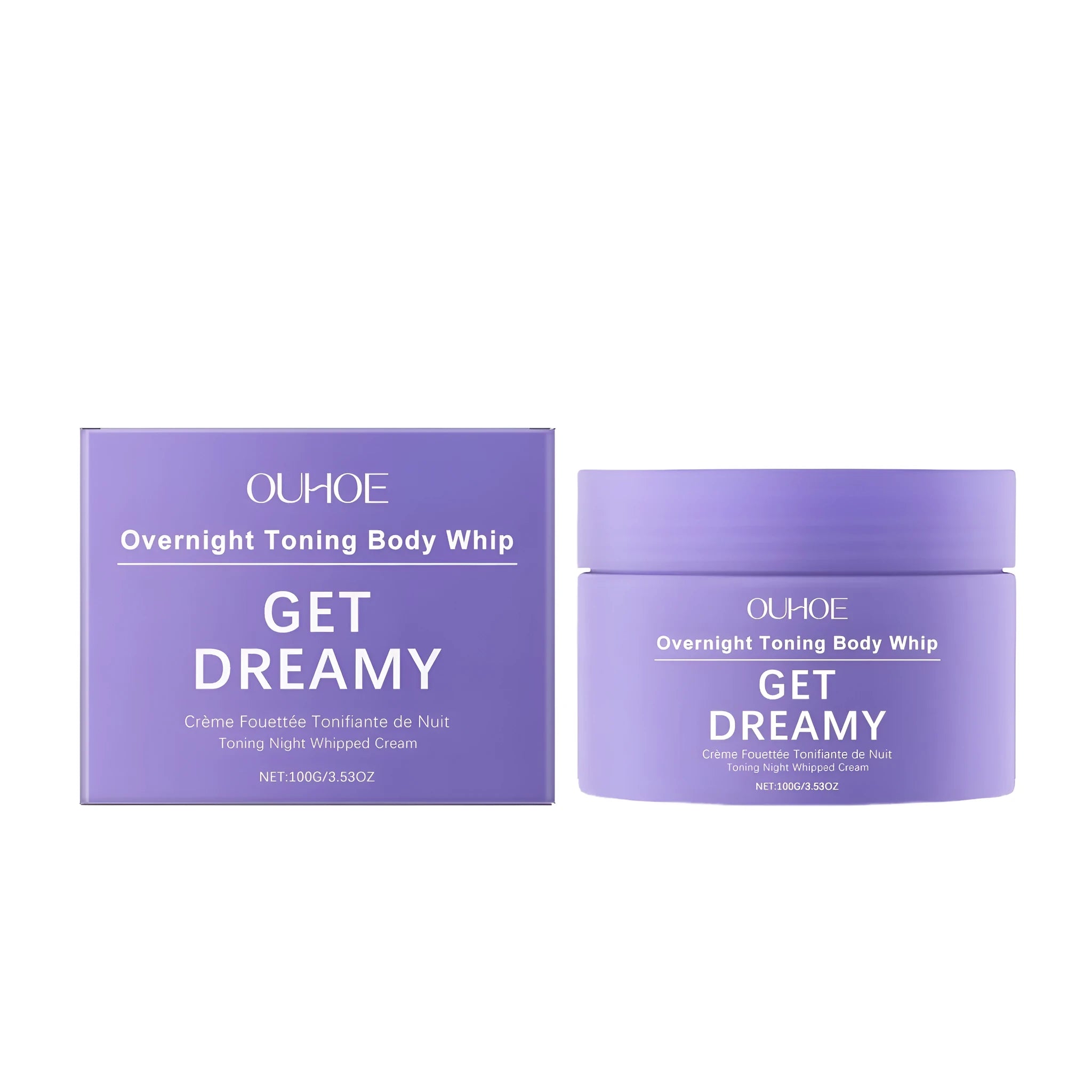 100g jar of body firming cream with drunken eggplant root extract and vitamin E.