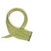 Gradient coloured long curly hair wig patch extension approximately 60cm in length