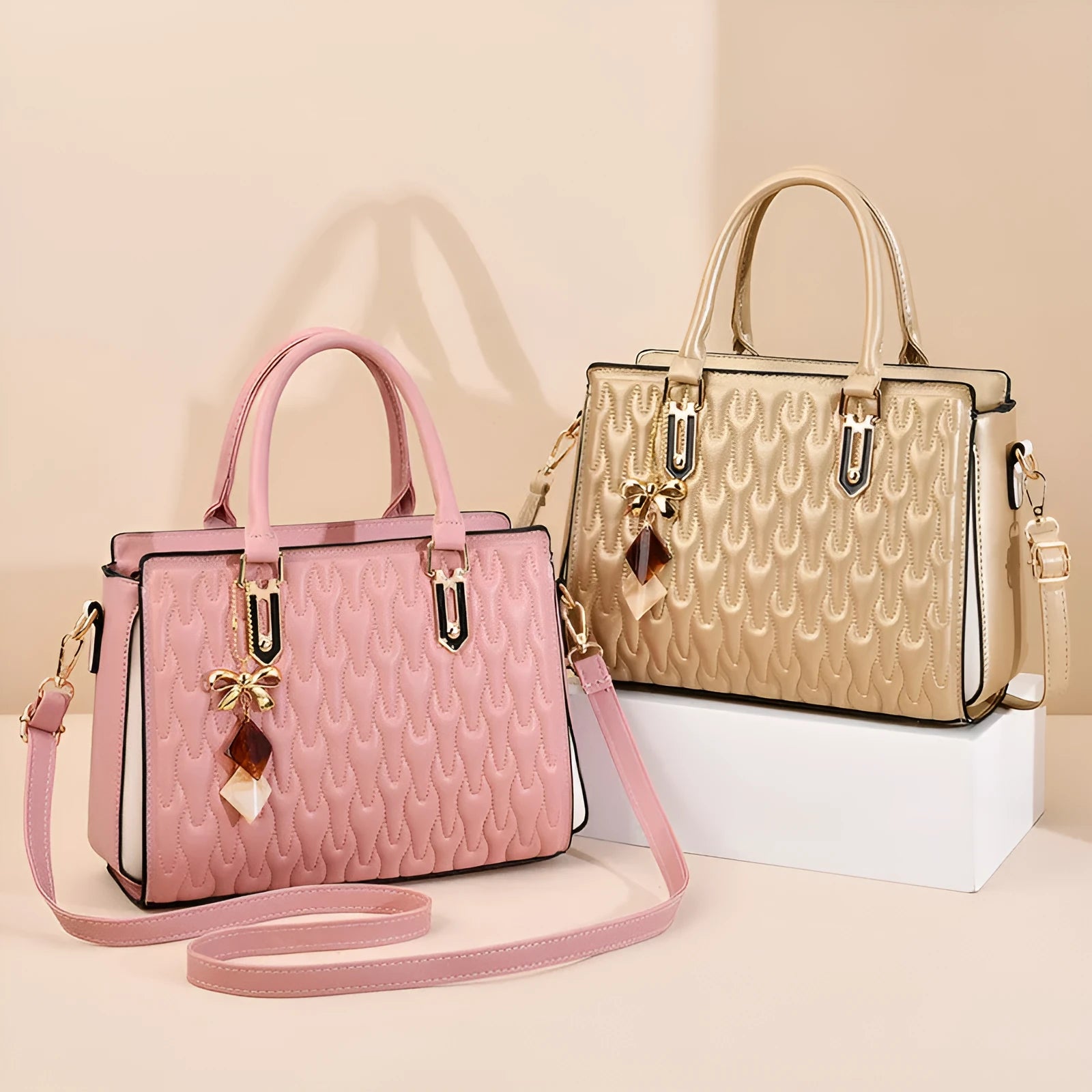 Women's polyester messenger bag with sandwich pocket design in multiple colour options