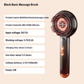 Red and blue light therapy plastic scalp massage hair comb with Type-C charging port