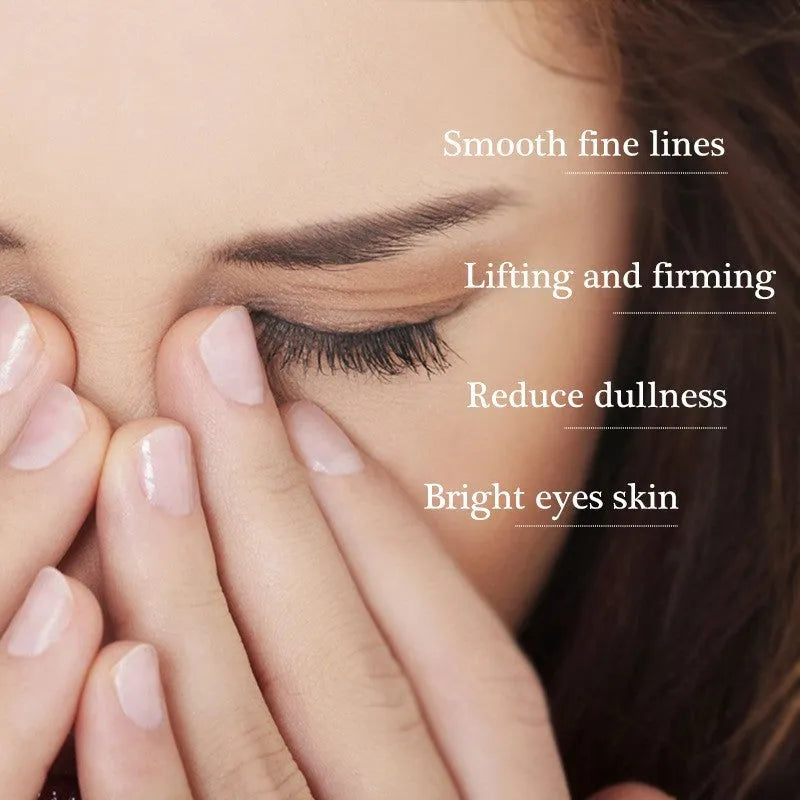 20g anti dark circle eye cream with peptide formula for puffiness reduction in white packaging