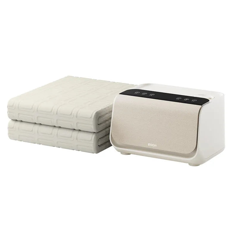 White electric water blanket heating pad with smart host controller unit